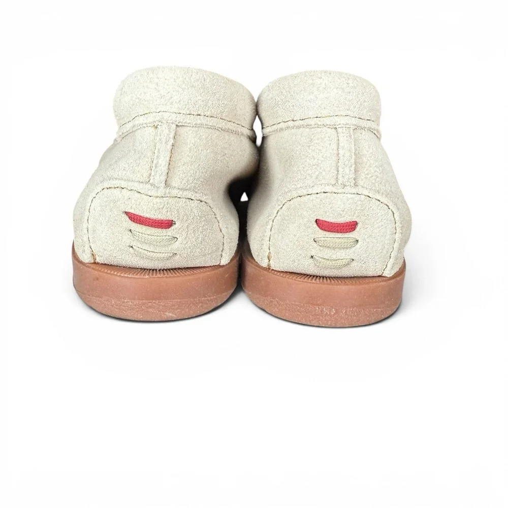 Minnetonka Flexible Slip On Moccasin Rubber Hardsole Women's 9 Neutral Loafer